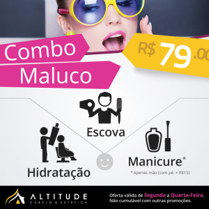 Promoção Hidratação, escova e manicure