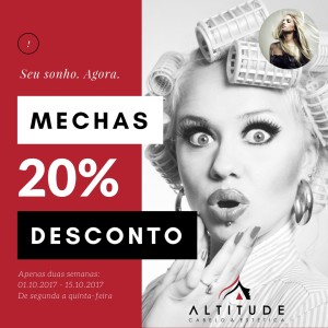 Mechas com 20% de desconto