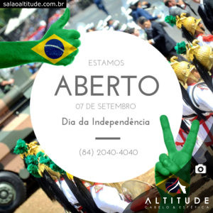 Feriado 7 de setembro: Salão aberto
