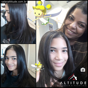 Corte infantil e cabelo hidratado